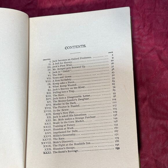 Antique Jack Harkaway at Oxford by Bracebridge Hemyng 1900 Donohue HC - Picture 5 of 9